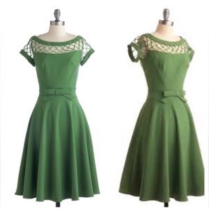Peridot green Tatyana “With Only A Wink” retro fit and flare dress size XXL